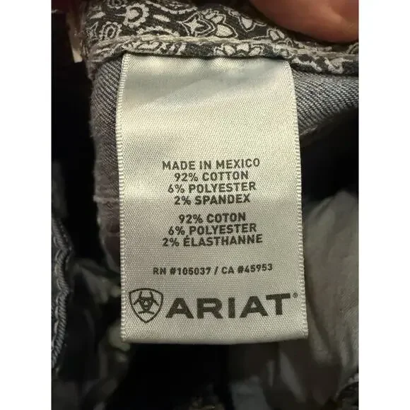 Ariat Real Denim Womens Blue Denim Low Rise Casual Jeans Size 26L *Flaws* - Picture 7 of 13